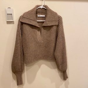 Zara cropped sweater